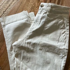 Cream cargo pants